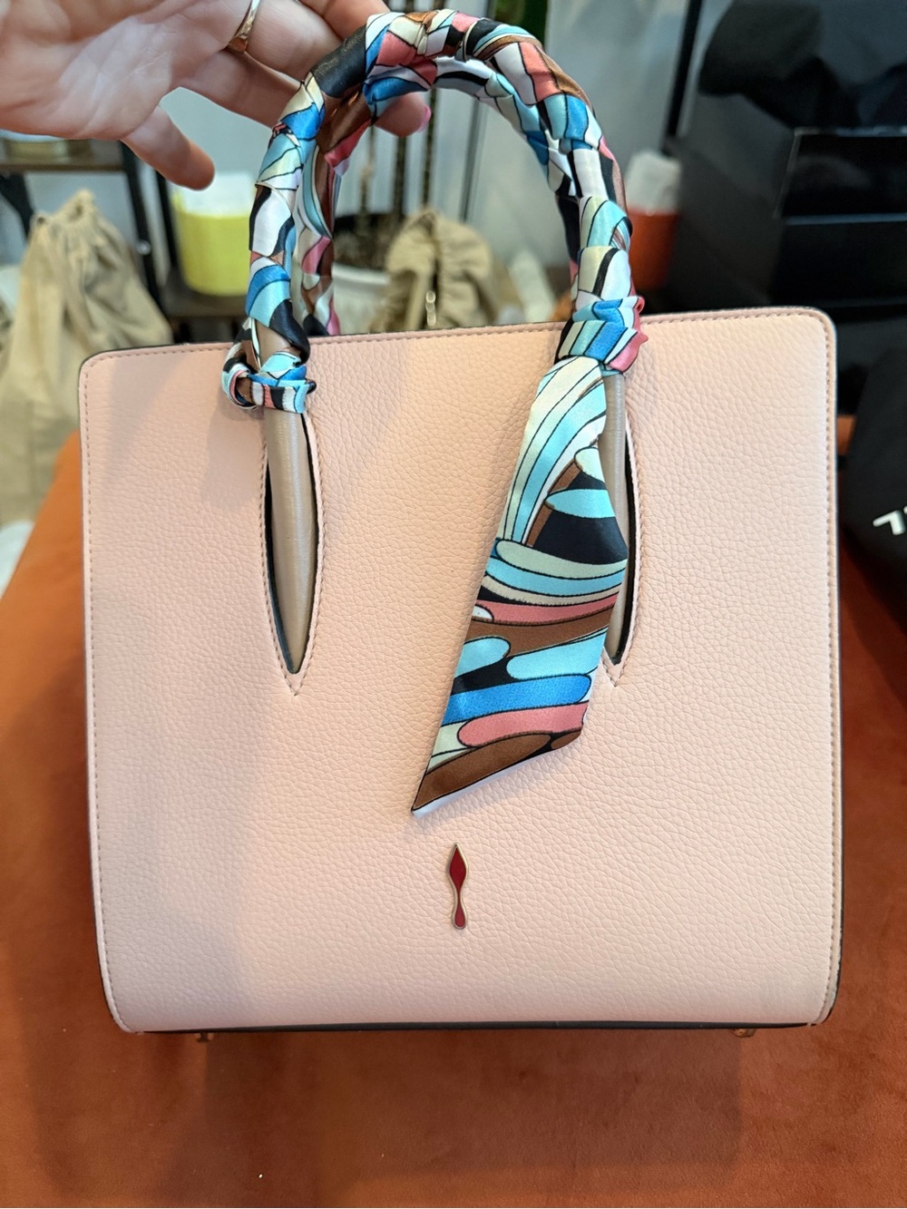 Christian Louboutin Small Paloma Pink Leather (Twilly not included)